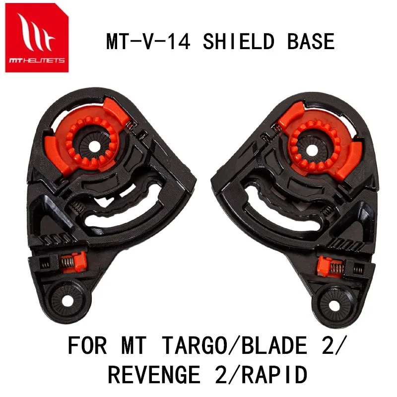 Pair Motorcycle Helmet Visor Shield Gear Base Plate Lens Holder For MT BLADE 2 REVENGE 2 TARGO RAPIDE Replacement parts