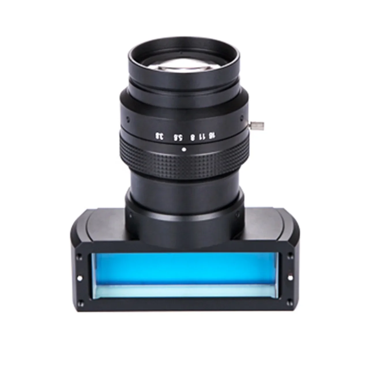 Support 16K5u Format 82mm Low Optical Distortion V Mount Coaxial Illumination Line Scan Lenses For Machine Vision