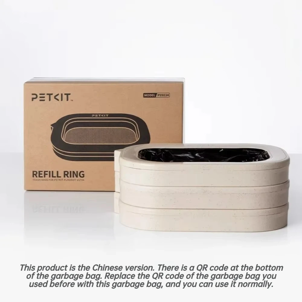 petkit-ultra自動清掃猫トイレ用詰め替えリング型廃棄物袋、自動密閉式猫トイレ用ゴミ袋（petkitスマートキャットトイレ用）