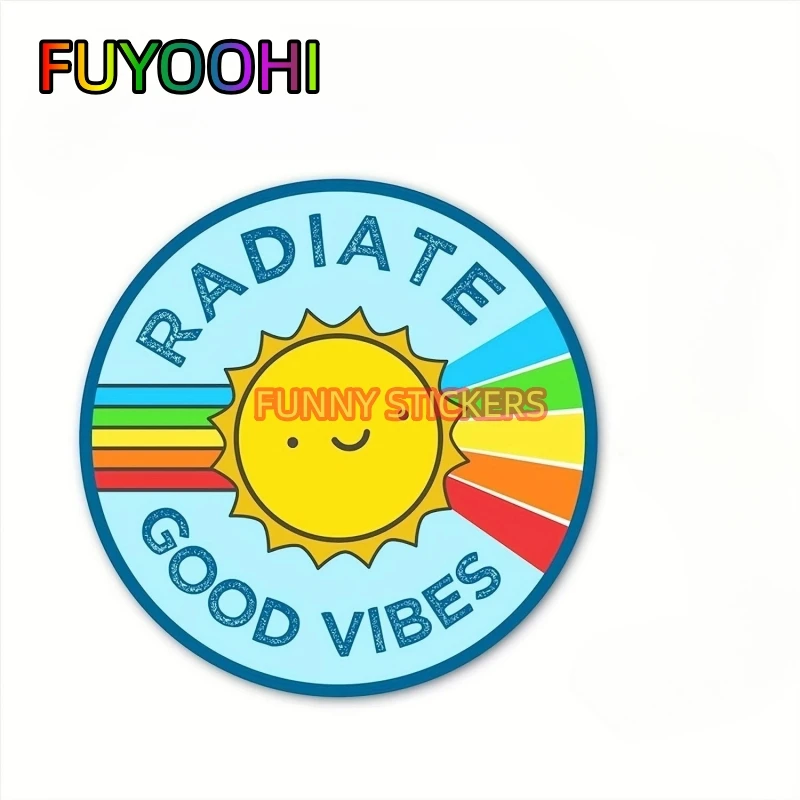 FUYOOHI Brighten Up Your Space with a Radiant Pride Sticker - Yoga Mandala Meditation Vinyl Decal