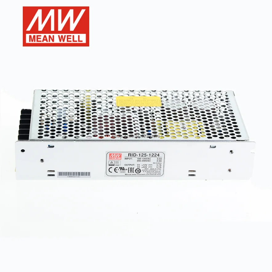 Блок питания MEAN WELL RID-125 RID-125-1224 RID-125-1248 RID-125-2405 RID-125-2448 RID-125-1515 125Вт