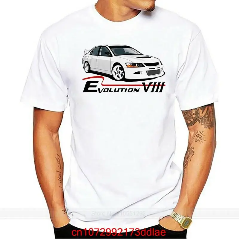Футболка Lancer Ralliart Evolution VIII Jdm белая коробка Katun Горячий сезон Мужская Марка коробка Evo 8 WRC Раллийная модная мужская футболка