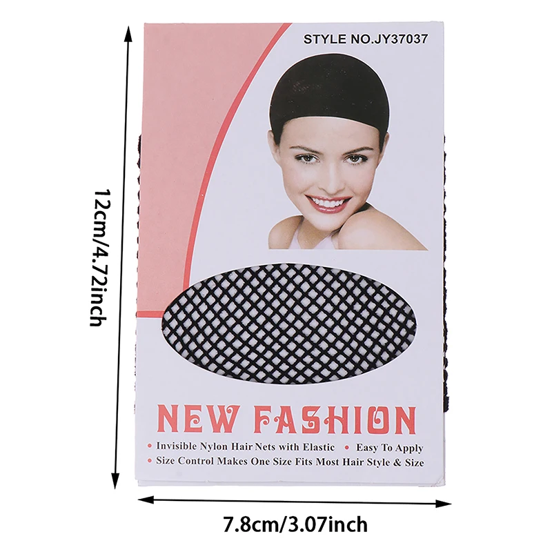 Berretto a cupola in rete nera Berretto in tessuto per capelli in spandex elasticizzato senza colla traspirante per realizzare parrucche