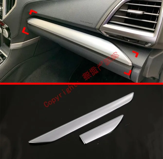 ABS Pearl Chrome Interior Center Control Around Trim For Subaru Forester SK 2018 2019 Car Accessories Stickers