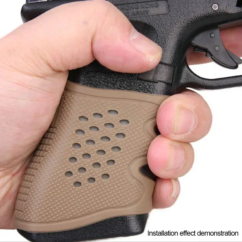 Rutschfester Gummi-Griff für Pistolenholster, Handschuhhülle, Schutzhülle, Jagdwaffen-Zubehör – Detail 10