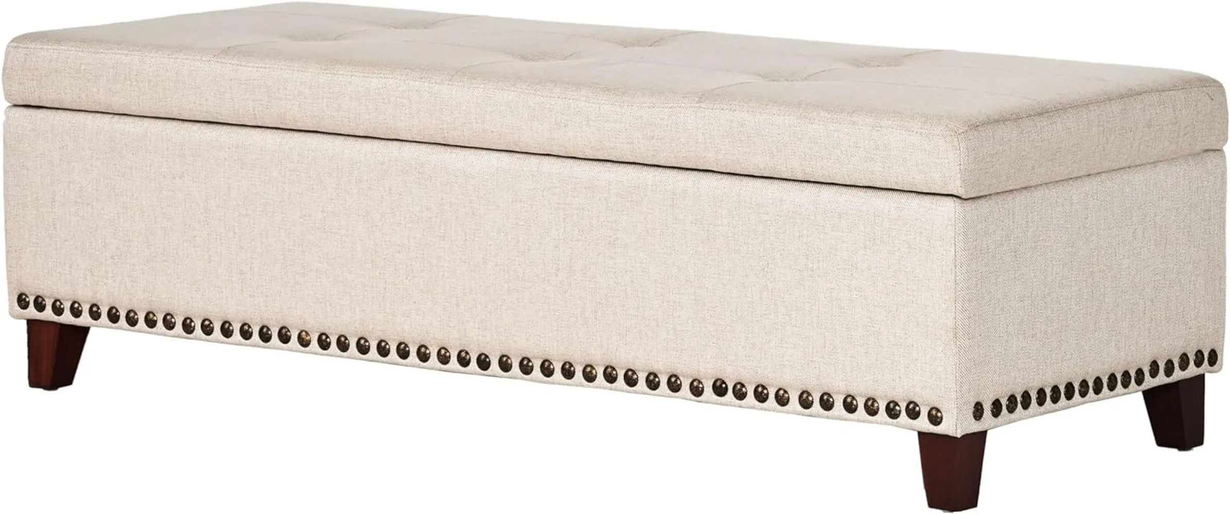 Christopher Knight Home Gavin Fabric Storage Ottoman, Beige