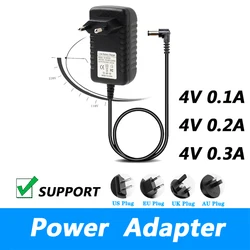 AC110-240V DC 4V 0.1A 0.2A 0.3A Universal Power Adapter Supply Charger adaptor EU US AU UK for LED Strips