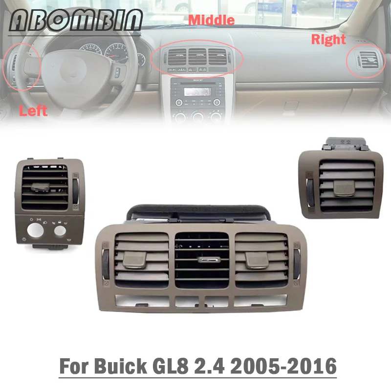 

Duct Assy Air Vent Dashboard Air Condition Outlet Vent Ventilator Grille For Buick GL8 2.4 2005 06 07 08 09 10 11 12 13 14 15 16