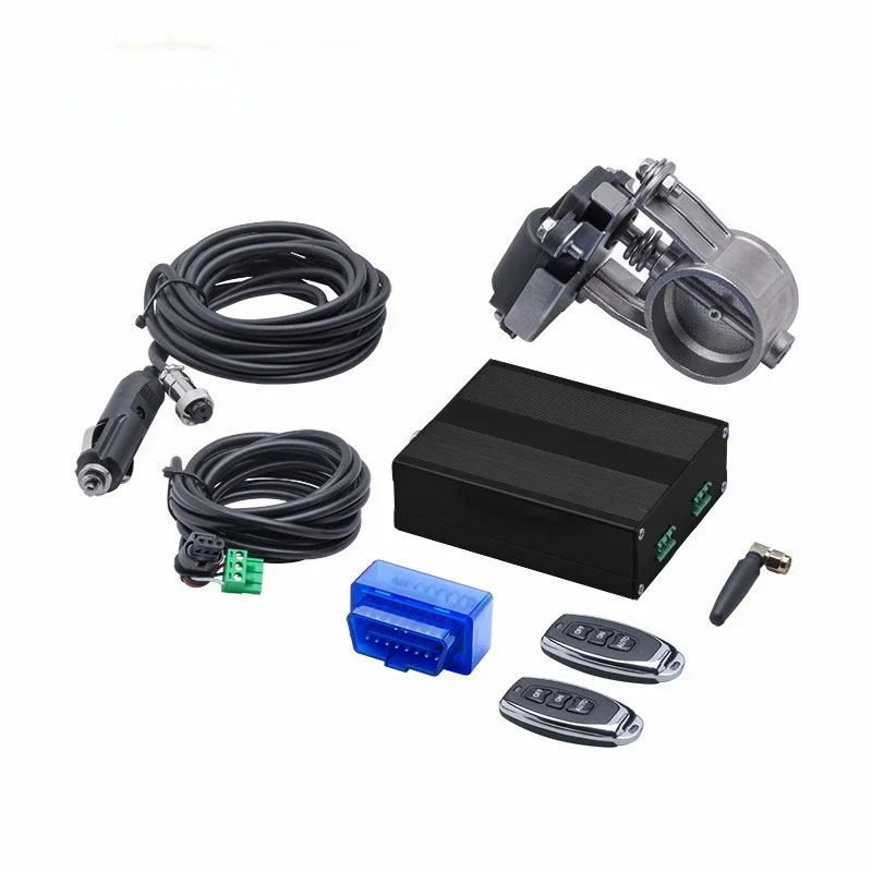 2, 2.5, 3 inch car modified universal electric OBD system remote control sound wave vacuum exhaust pipe tail throat