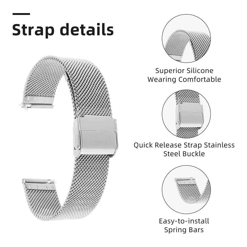 Metal Strap For Honor Magic Watch 2 46mm Stainless Steel Bracelet Band For Honor Magic Watch 2 42MM 46MM Correa Band GS3 GS Pro