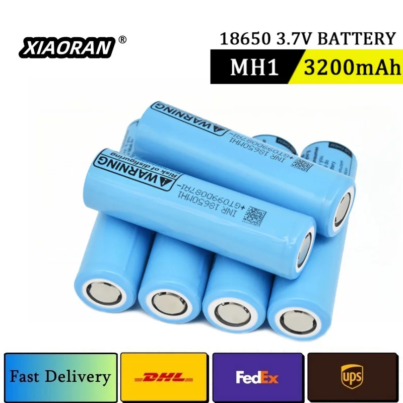 NEW Original 3.7V 3200mAh 18650 Lithium Batteries LG 18650MH1 Flat Top Rechargeable Battery 10A Discharge For Flashlight Clock