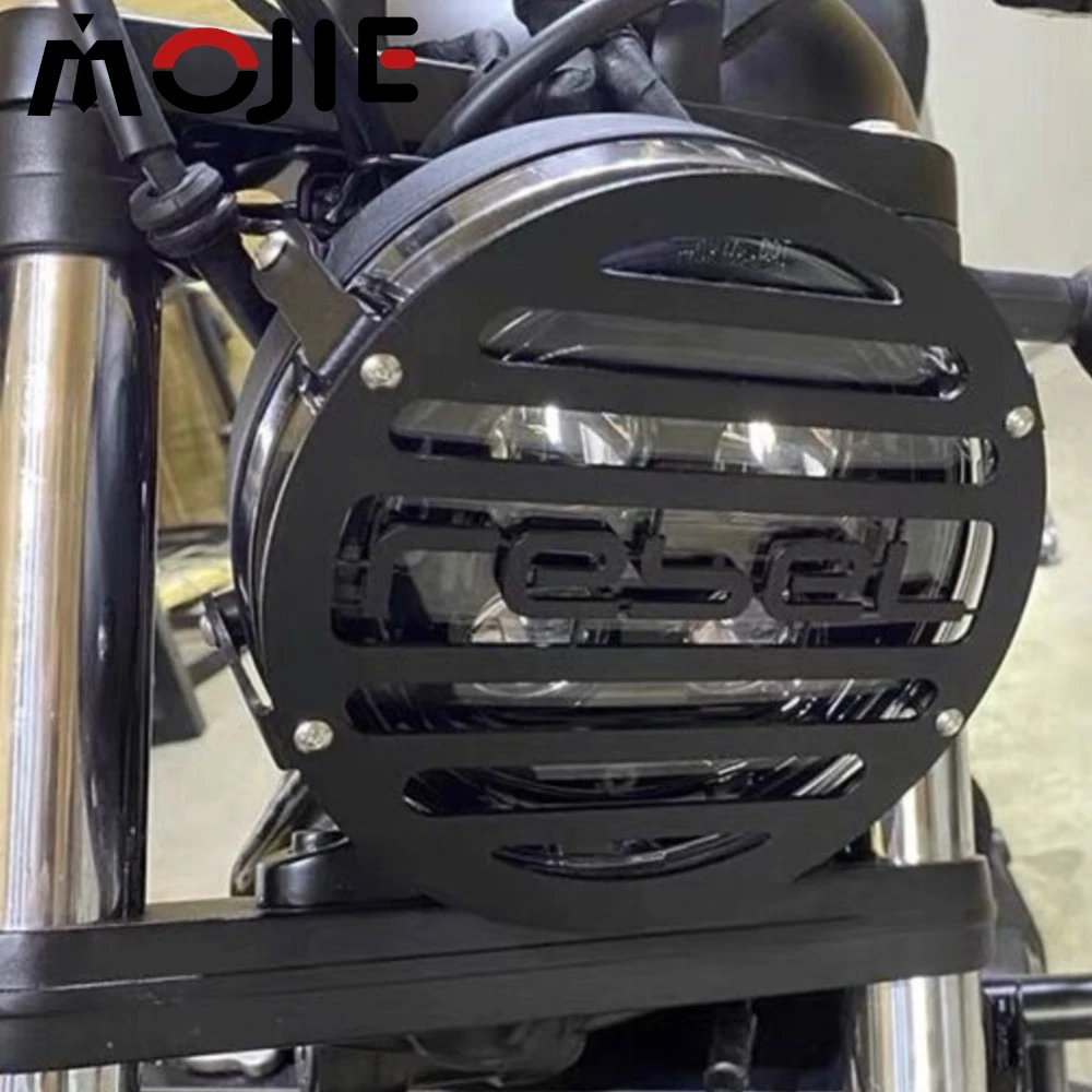 

CM CMX 300 500 Защитная крышка для решетки фар для Honda REBEL 500 300 CMX500 CMX300 CM500 CM300 2020-2024 2023