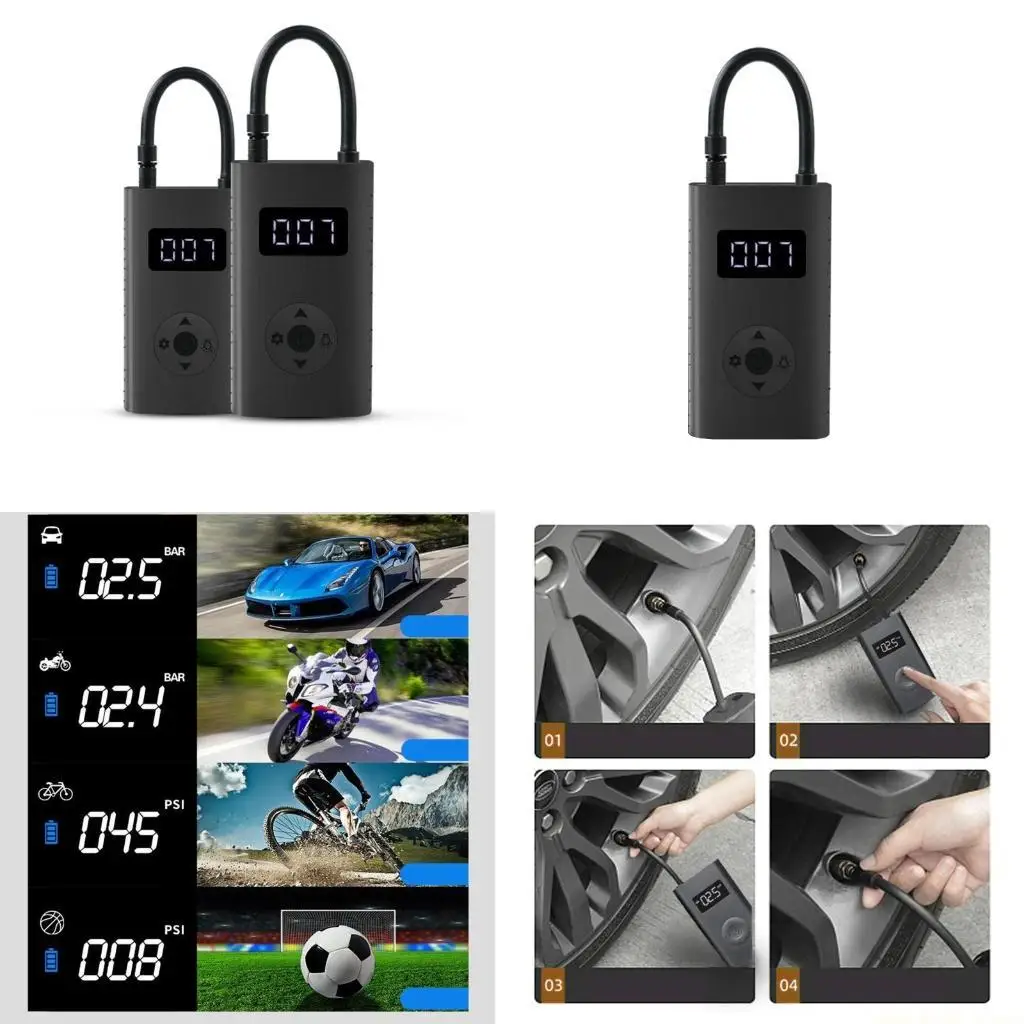 Small Portable Air Car Electric Tires Inflatables for Smart Digital