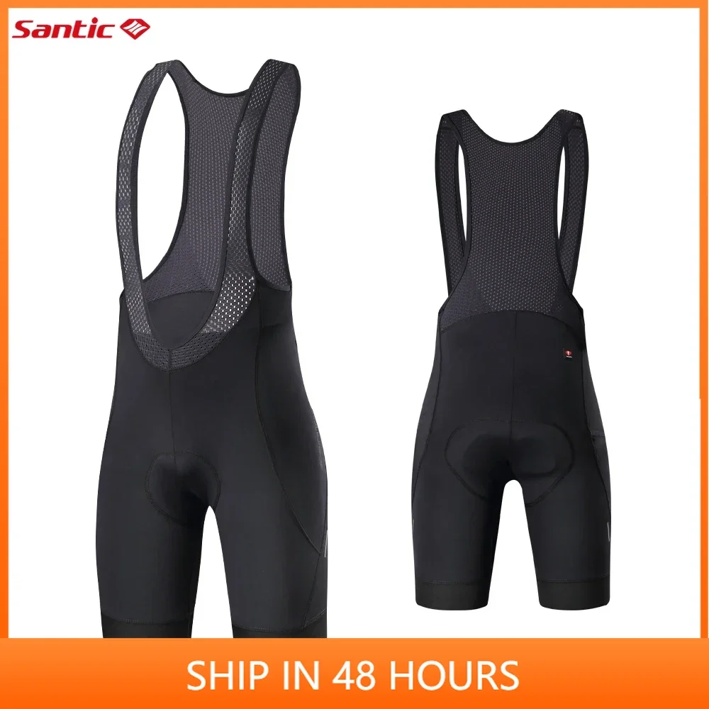 Santic Cycling Bib Shorts Summer Cycling Shorts Road Cycling Pants Comfortable High-elastic Breathable Sweat-wicking