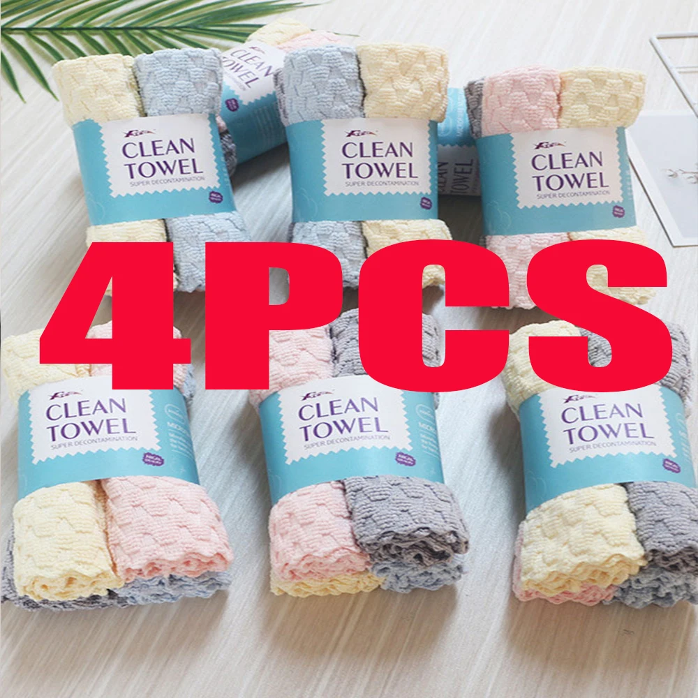 Luxury superfine fiber rag, cleaning cloth, glass table, water absorption, oil-free dishwashing cloth, kitchen use, thickened cl