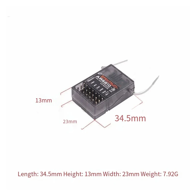 DSMX DSM2 AR6210 6CH 2.4GHz Receiver with Satellite RX for Spektrum DX6 DX6e DX6i DX7 DX8 DX9 RC Transmitter JR X6R Radio Drone