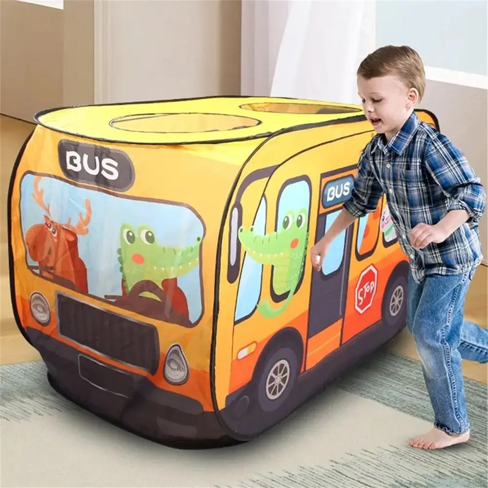 Popup Car Tent House Children's Icecream Car Foldable Bus Tent Police Car Room Decor Play Tent Toy Christmas