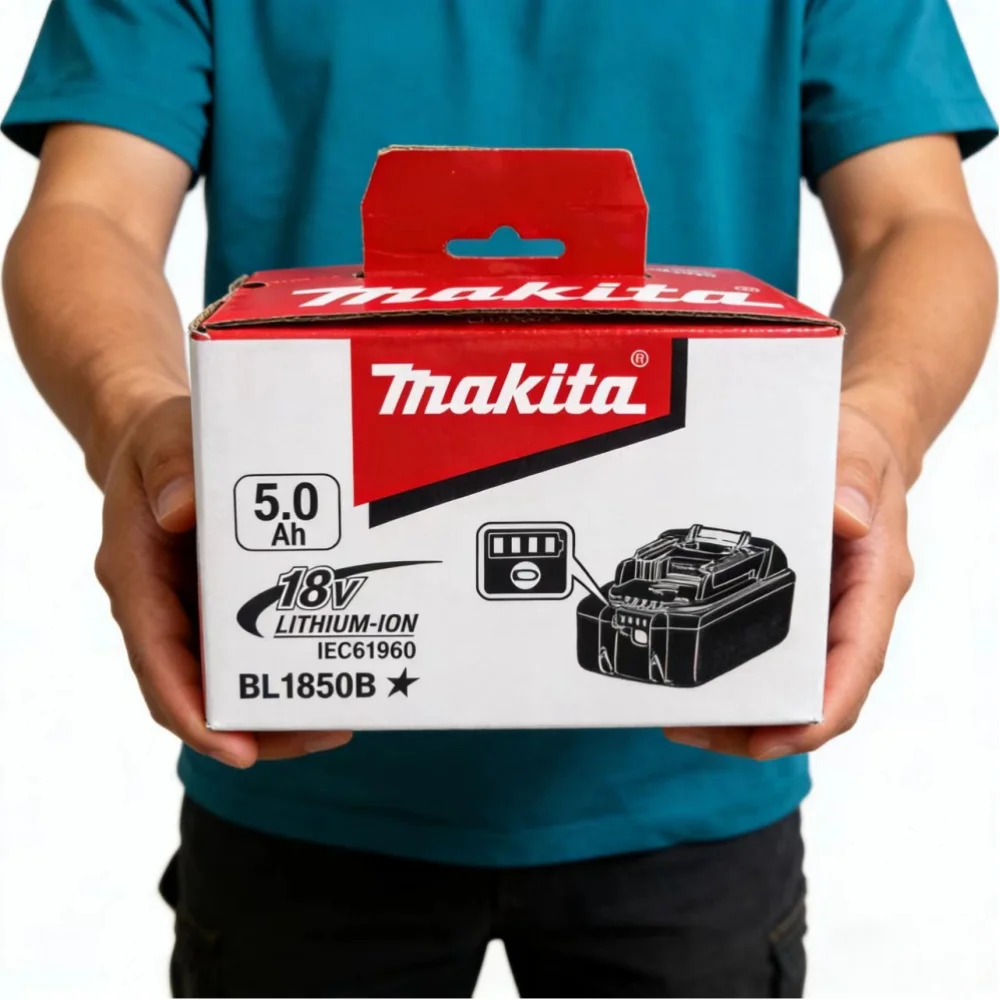 

Makita 18V 5.0Ah Rechargeable Battery Original DTW700 Compatible BL1840B BL1850 BL1850B for Power Tools