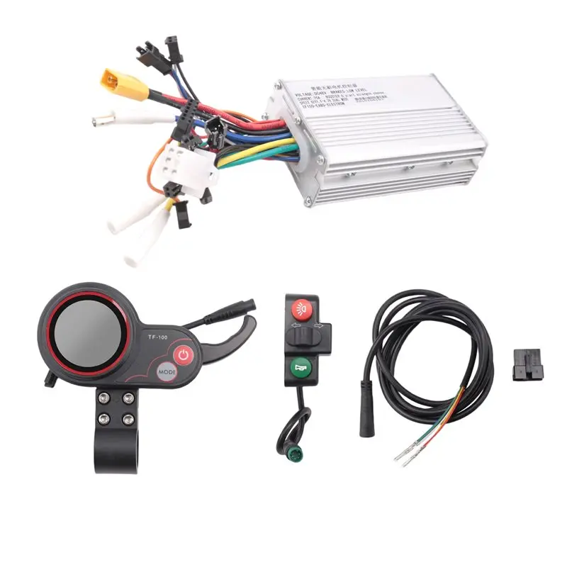 

CGDS-48V 25A Electric Scooter Controller Dashboard Kit With TF-100 Display+Switch Button For KUGOO Electric Scooter Accessori