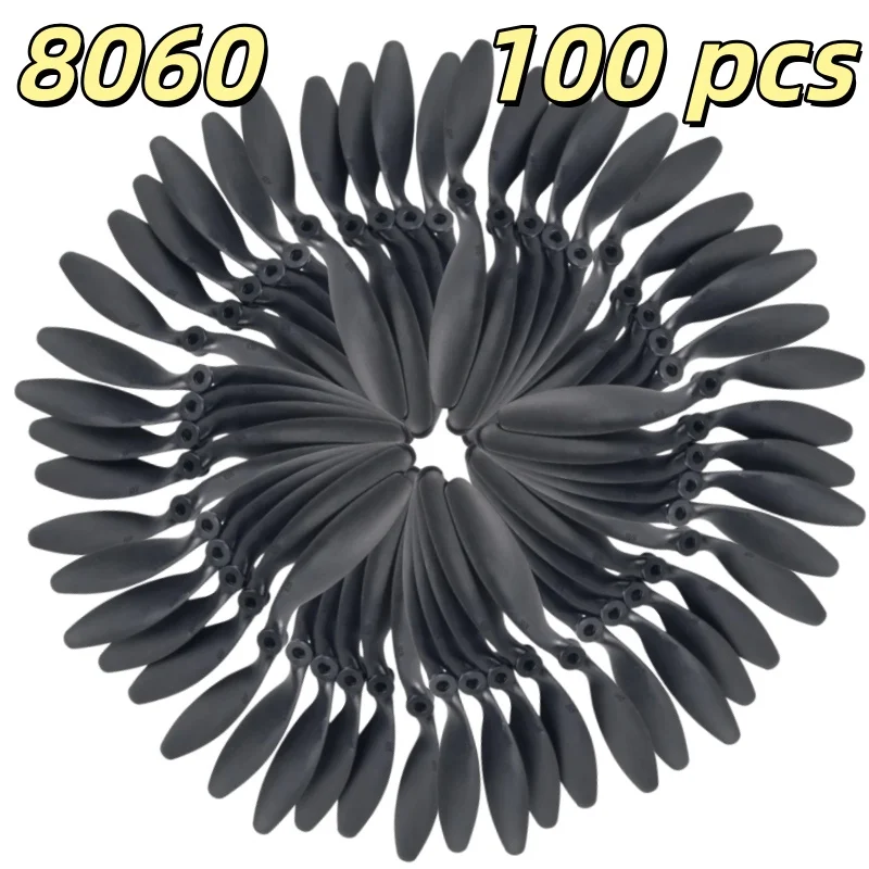 

Реквизит из стекловолокна и нейлона для радиоуправляемого самолета, квадрокоптера, идеальные 8x6, лопасти для радиоуправляемых самолетов, 100 шт./лот, 8060 пропеллеров