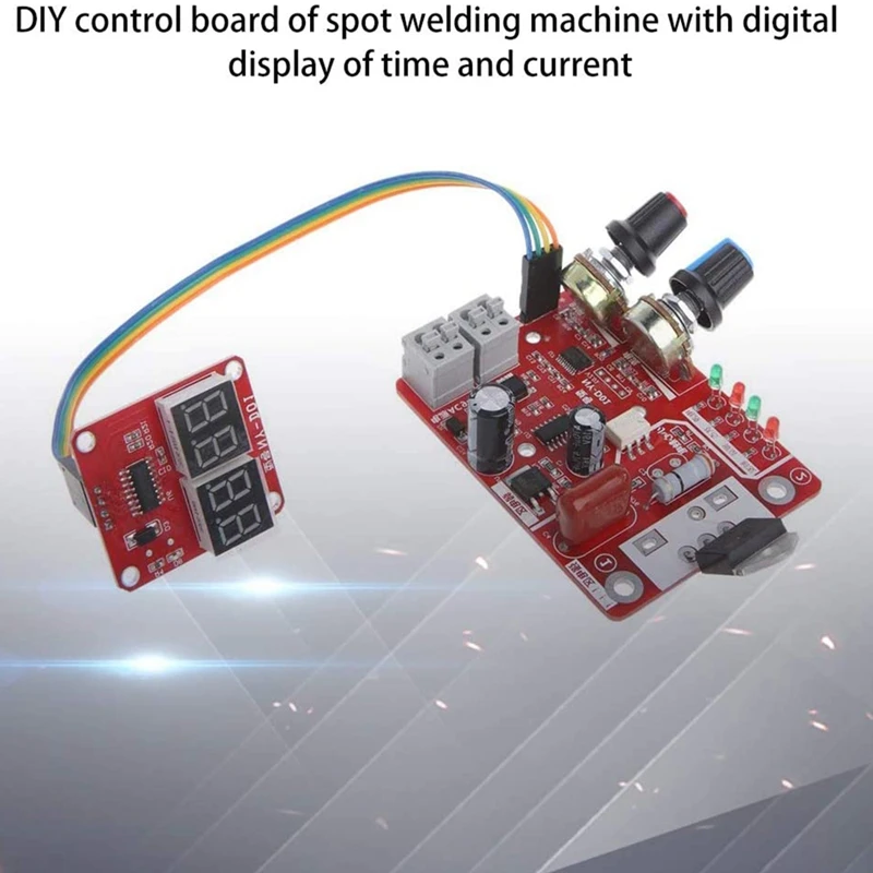 NY-D01 Digital Spot Welding Machine Control Board Welder Panel Parts AC 110V/220V Transformer Controller Board