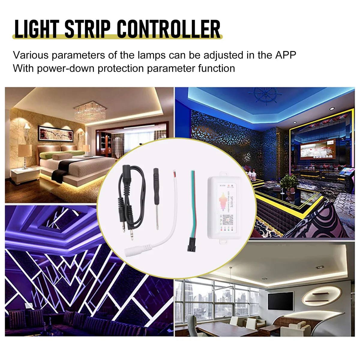 AU32-SP107E LED Controller Bluetooth Smart APP WS2811/2812B Licht Streifen Dimmen LED Musik Controller