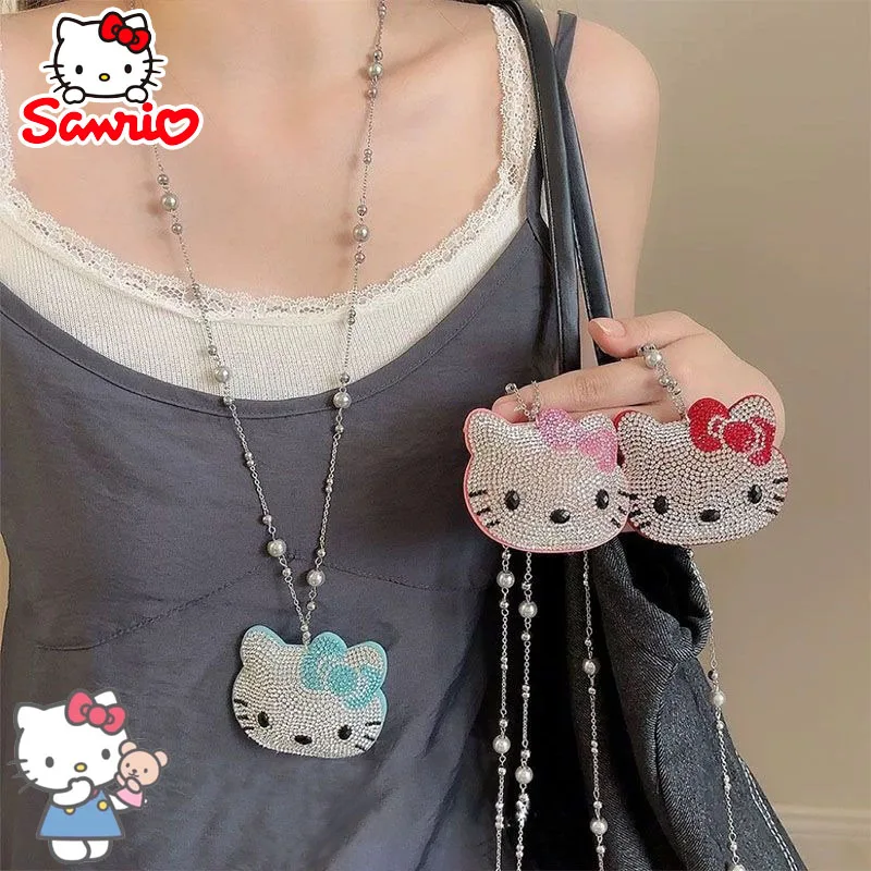 

Sanrio HelloKitty женское ожерелье кулон на ключице цепочка ожерелье ювелирные изделия с дрелью Y2k для женщин декоративные аксессуары подарок