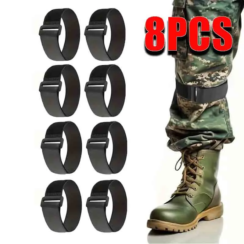 

1/2/3/4Pair Bike Bicycle Outdoor Ankle Leg Bind Bandage Trousers Pant Bands Clips Strap Bicycle Trouser Clip Shin Guard