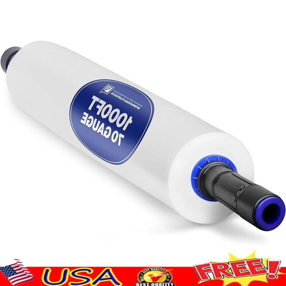 

Прозрачная эластичная пленка калибра 70 размеров, сверхпрочная упаковочная пленка 15 дюймов x 1000 футов с удлиненными ручками, движущееся хранение и защита