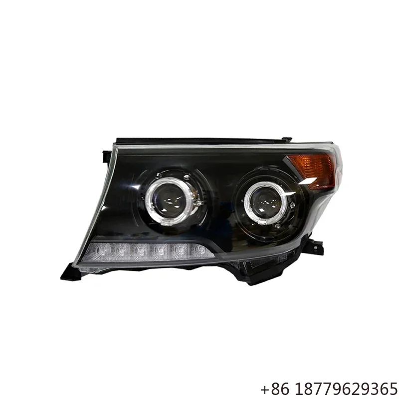 Custom Full LED Headlights with Bi-Xenon Projector Lens DRL Off-Road SUV Fitment