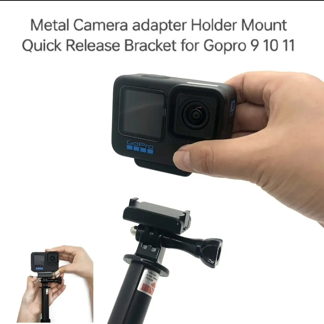 

for GoPro Hero 11/10/9 Magnetic Mount Accessories TwoClaw adapter Holder Metal Quick Release install Bracket Tripod Connect Port