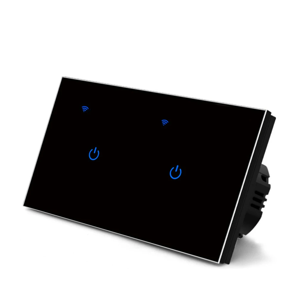 

2 Way Touch Switch with WiFi Connectivity for Tuya App Voice Control Compatible Remote Operation for Home Lighting 220V