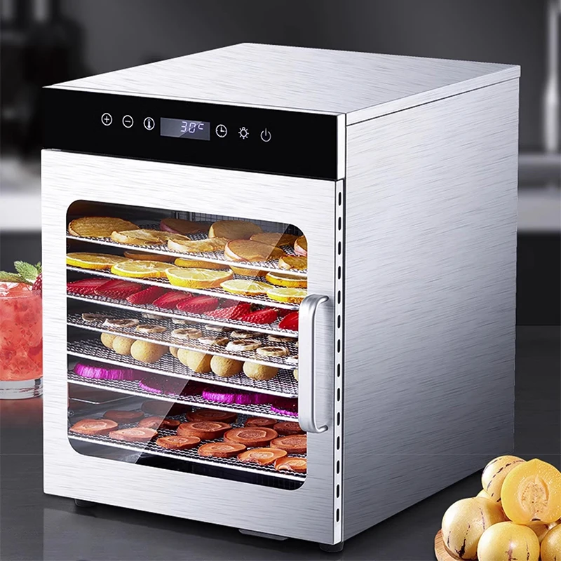 آلة تجفيف الطعام بالنقانق، آلة تجفيف المواد الفواكه والطبية المنزلية والتجارية، فرن تجفيف أوتوماتيكي