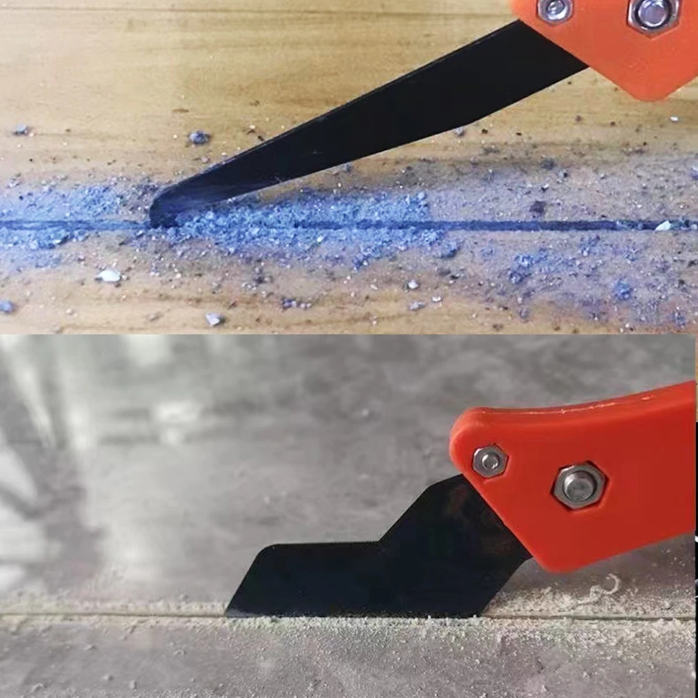 Professional Tile Gap Repair Hook Knife for Cleaning Removal Old Grout Tungsten Steel Joint Notcher Hand Construction Tools