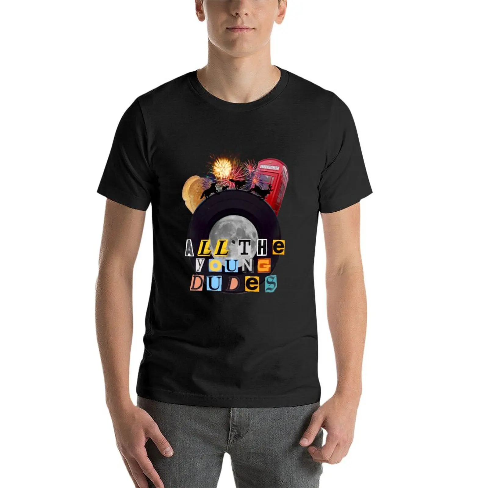 All The Young Dudes Marauders Print T-Shirt aesthetic clothes summer clothes fruit of the loom mens t shirts