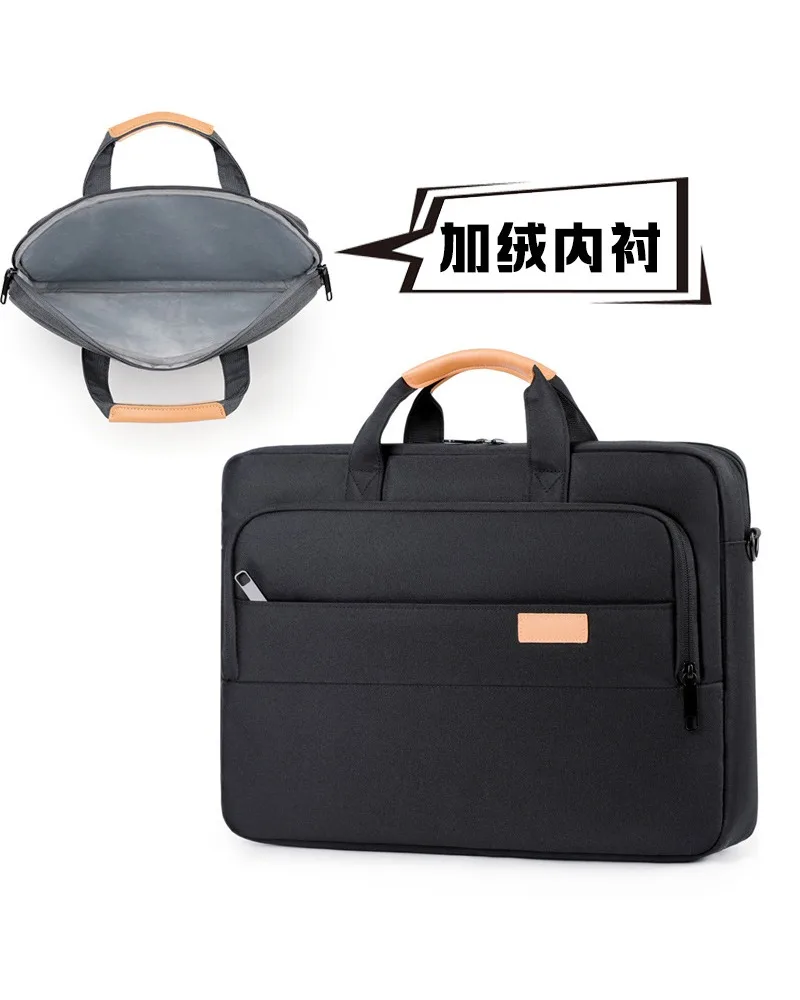 

Urban Minimalist Airbag Laptop Briefcase Large Capacity Multifunction Fit 16 18 Inch Notebook