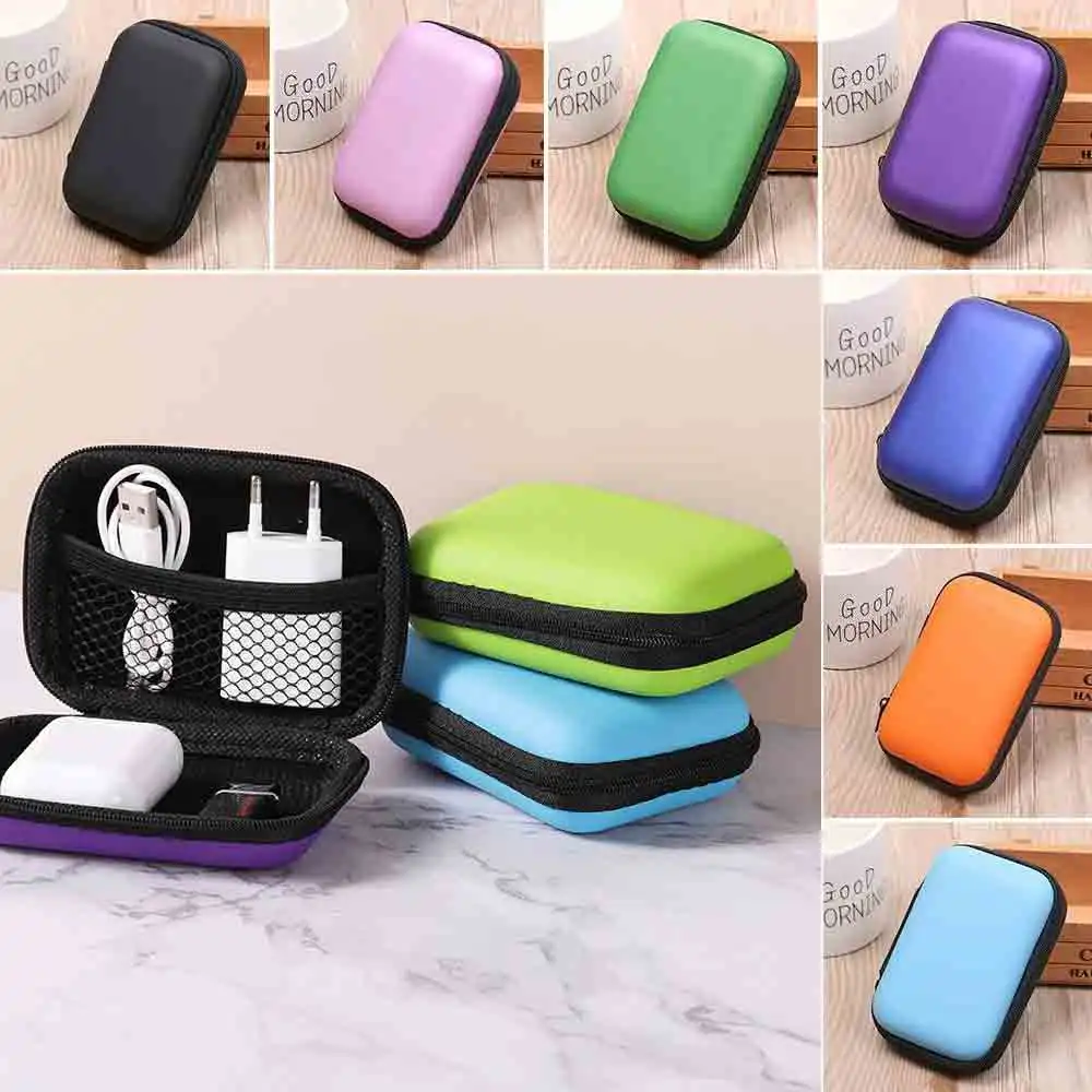 Sundries Travel Storage Bag Charging Case for Earphone Package Zipper Bag Portable Travel Cable Organizer Electronics Storage