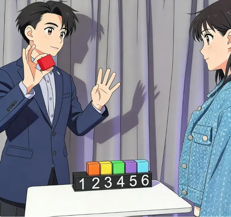 

Магический куб для подбора цветов (большой размер), иллюзия предсказания цвета, реквизит для фокусов крупным планом, для гостиных и сценических выступлений, магия