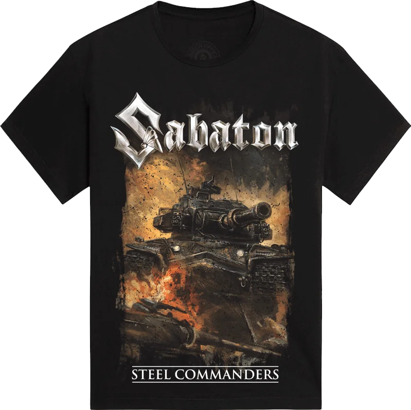 Sabaton camiseta gráfica oficial dos homens das mulheres oversized y2k heavy metal banda manga curta feminino masculino roupas de alta qualidade
