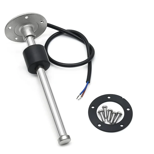 Imagen 2 del producto 1 conjunto de medidor de nível de combustível com sensor 0-190 ohm vermelho LED medidor de nível de tanque de óleo para barcos navais RV Sensores de unidade de remetente de combustível personalizados