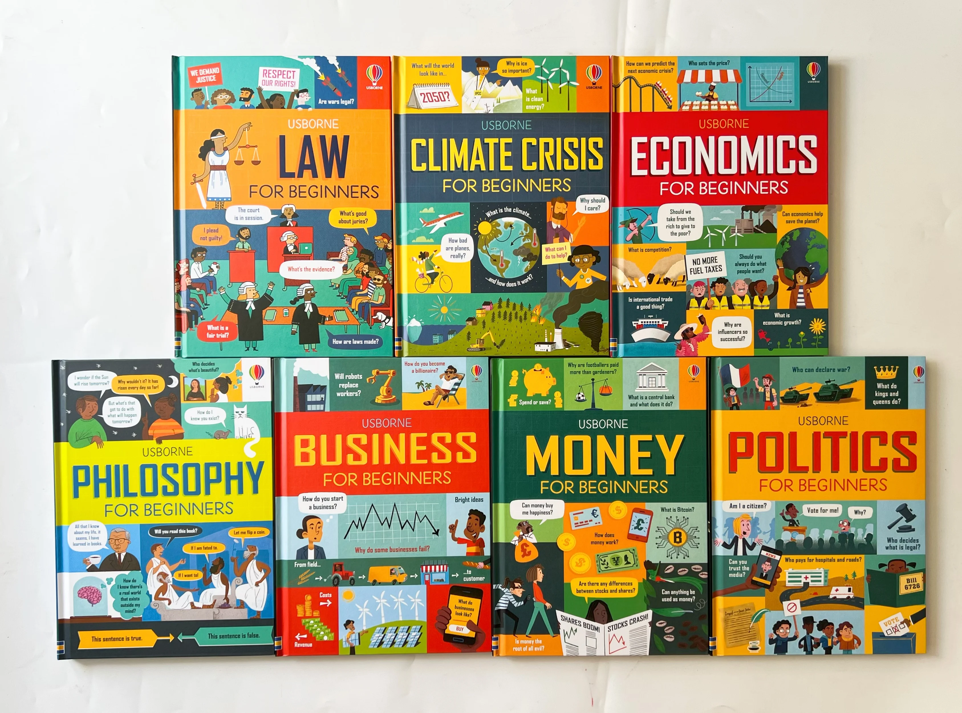 7 Books Usborne Money Business Economics Philosophy Politics for