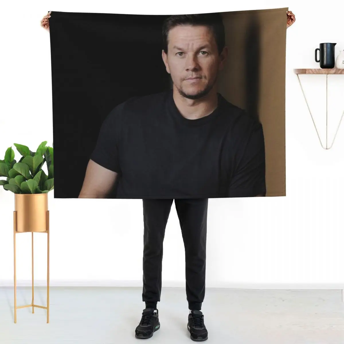 mark wahlberg Throw Blanket Luxury Thicken christmas decoration Plaid on the sofa Furry heavy to sleep Blankets For Bed Blankets