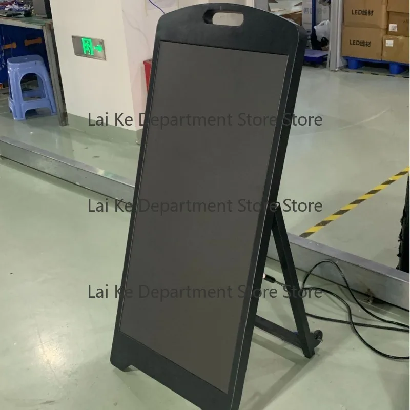 LED mobile water sign screen, rechargeable standing portable advertising poster screen with GOB technology LED