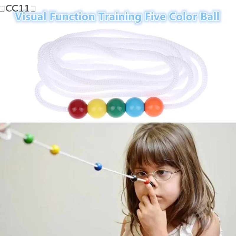 

tipoCC11 nneCC11.Sports Eye Sight Train Five Beads Brock String Vision Convergence Недостаточный тренировочный инструмент Target Pointing Practice