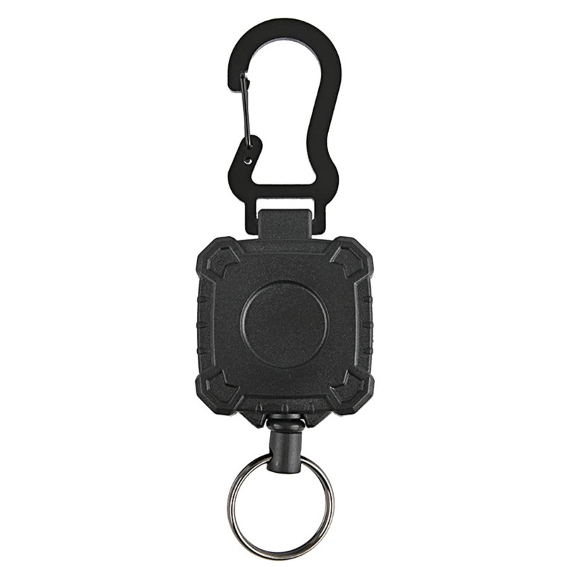 Wire Rope Camping Telescopic Burglar for Key Holder Tactic Keychain Outdoor for Key Ring Return Retractable for Key Chai