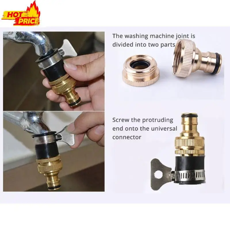 Leakroof Tap Adapter 1/4 1/6Inch Thread for Car Washing Plant Irrigation 4pcs