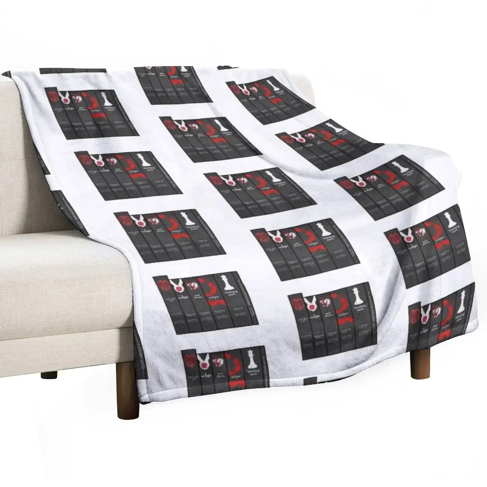 Twilight Book Stack Throw Blanket Cute Plaid Retros Blankets