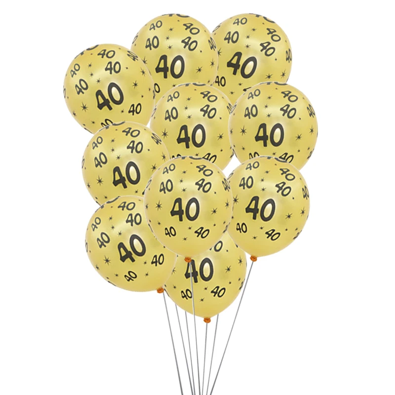 1 zak Gelukkig 18e 30e 40e 50e 60e Verjaardagsfeestje Latex Ballon Mannen Vrouwen volwassen Verjaardagsfeestje Accessoires Decoraties benodigdheden