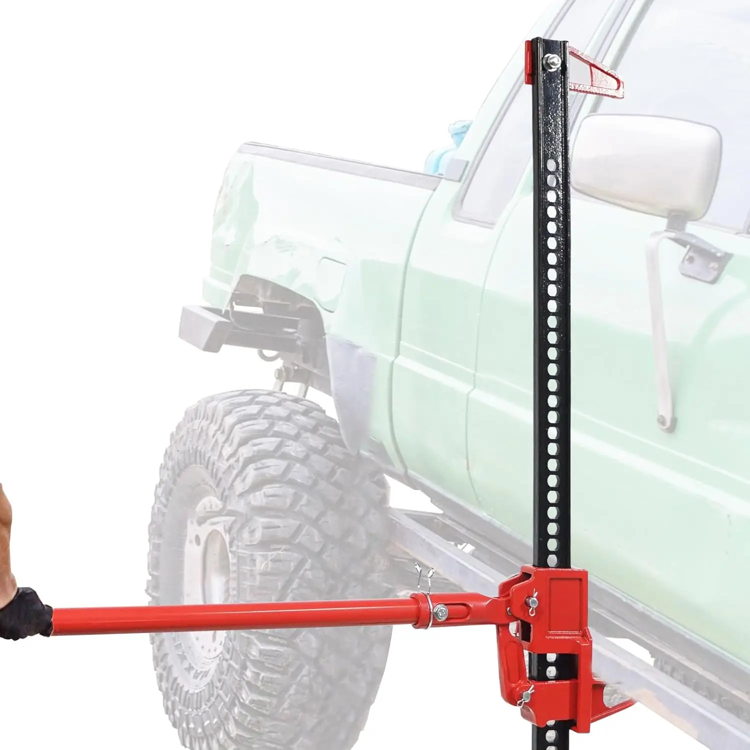 

33" Ratcheting Off Road Utility Farm Jack, 3 Ton (6,600 Lb) Capacity Farm Jack Ideal for Car/Truck/ATV/SUV/Tractor