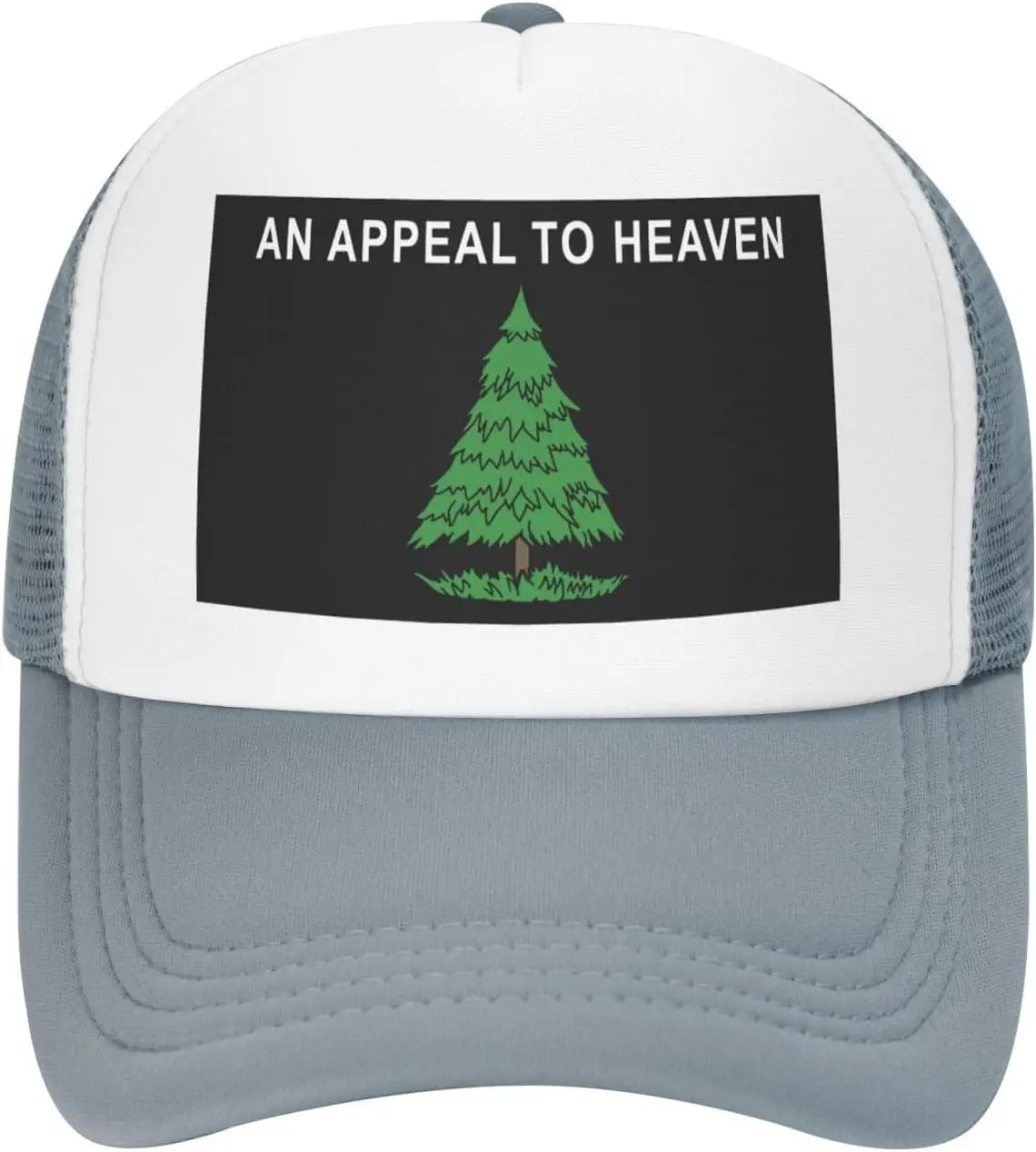 Appeal to Heaven Flag Trucker Hat Mesh Snapback Cap Unisex Polyester Casual Outdoor Adjustable